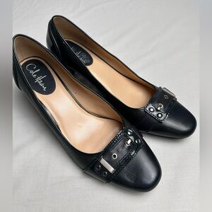 Cole Haan Black / Green High Heel Women's Shoes like new 9.5 B